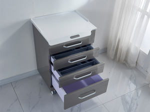 ممرضة متنقلة من الفولاذ المدلفن على البارد ، دولاب جانبي للممرضات من الفولاذ المقاوم للصدأ B4 - Product Image 3