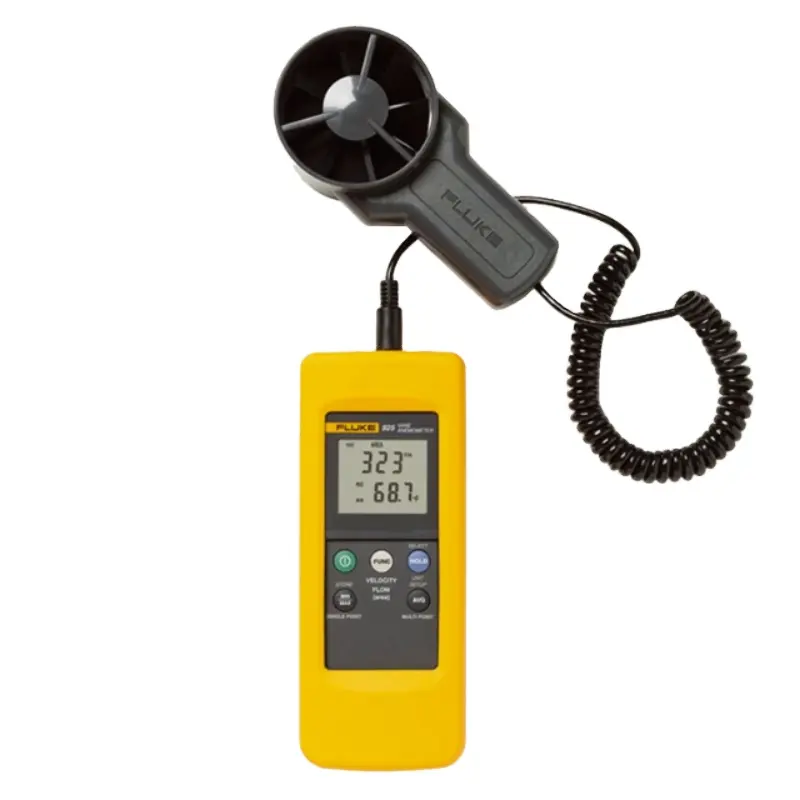 925 प्ररित करनेवाला प्रकार anemometer उच्च परिशुद्धता हाथ में पवन तापमान और हवा की गति का पता लगाने