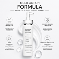 Lotion corporelle éclaircissante, hydratante et blanchissante au glutathion, marque privée OEM ODM