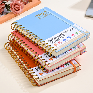 Agenda 2027, Edición en Inglés, Encuadernada en Espiral, Formato A5, <span class=keywords><strong>Diario</strong></span> de Planificación Diaria y Mensual con Calendario, Regalo con Detalles en Lámina - Product Image 3