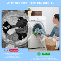 Balle de lavage réutilisable en TPR pour machine à laver - Outil de nettoyage des vêtements et des poils, éliminateur de poils d'animaux et attrape-poils
