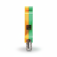 Bloc de bornes de terre USLKG 6, largeur 8,3 mm, connexion par vis, montage sur rail DIN, borne de protection jaune-vert