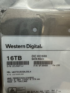 Untuk WD West 16TB HC550 Disk Internal 16T Mekanikal SATA 3.0 Port ekspansi peladen Hard Drive digunakan Pro - Product Image 3