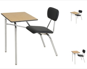 Bureau d'école avec tablette d'écriture, chaise pliante avec tablette d'écriture, chaise de dessin avec table - Product Image 2
