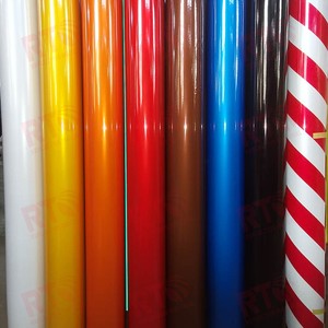 Tự dính microprismatic thương mại lớp màu đỏ bánh xe sáng metallized vật liệu phản chiếu Sticker Vinyl Phản Chiếu phim - Product Image 4