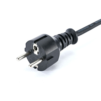 Câble électrique étanche standard européen, caoutchouc, prise 3 broches, prise 250V, connecteur, cordon de 2m/5m, équipement électrique, homologué
