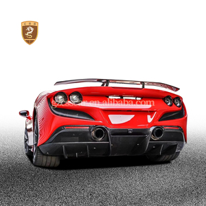 Aile arrière de voiture en fibre de carbone sèche style Novi pour Ferrari F8, spoiler arrière, accessoires de voiture, pièces automobiles - Product Image 5