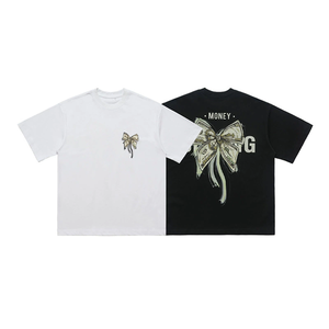 T-shirt personnalisé pour homme en coton lourd surdimensionné de luxe de haute qualité - Product Image 1