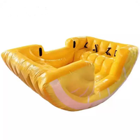 Jouet flottant gonflable géant en forme de balançoire |   Manège aquatique à bascule sur le thème des bateaux pour piscines, complexes hôteliers et parcs d'attractions aquatiques