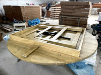 Table de Banquet 120/150/180/200/240 CM Table à manger ronde Table pliante en bois pour les événements