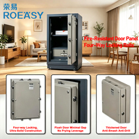 Caja Fuerte Resistente ROEASY, a Prueba de Fuego, con Cerradura Mecánica Manual, Antirrobo, para Hogar y Oficina