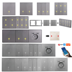 Interruptor Inteligente para el Hogar, <span class=keywords><strong>Control</strong></span> Inalámbrico por Wifi, Compatible con Google Home, Alexa y Zigbee, Interruptor <span class=keywords><strong>de</strong></span> Pared Inteligente para Luces - Product Image 1