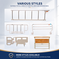 Barrière de sécurité latérale pour lit d'hôpital en acier inoxydable, barrière de sécurité médicale pour lit, barrière anti-chute pour patient, taille personnalisée