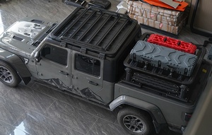 Accesorios Offroad Canastilla Portaequipaje de <span class=keywords><strong>Techo</strong></span> Tipo Plataforma de Aluminio de Alta Calidad Sin Tumbaburros para Camioneta Pickup Jeep Gladiator JT - Product Image 6