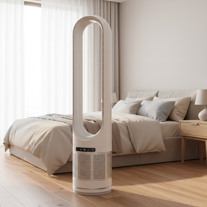 Ventilateur de tour vertical sans pales avec purificateur d'air et filtre intelligent Tuya Alexa APP - Product Image 1