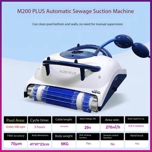 Dolphins M200 PLUS – Équipement de nettoyage automatique sans fil en acier inoxydable de haute qualité pour piscines, machine d'aspiration des impuretés - Product Image 6