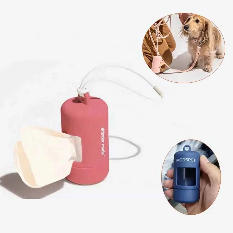 Kunden spezifisches Logo biologisch abbaubarer Kunststoff Doggy Poo Dispenser Pvc Hundekot Beutel halter Dispens ador de Soporte para la bolsa de caca