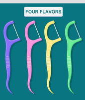 Individueel verpakte fruit-gearomatiseerde biologisch afbreekbare nylon tandenstokers voor handige en hygiënische interdentale reiniging