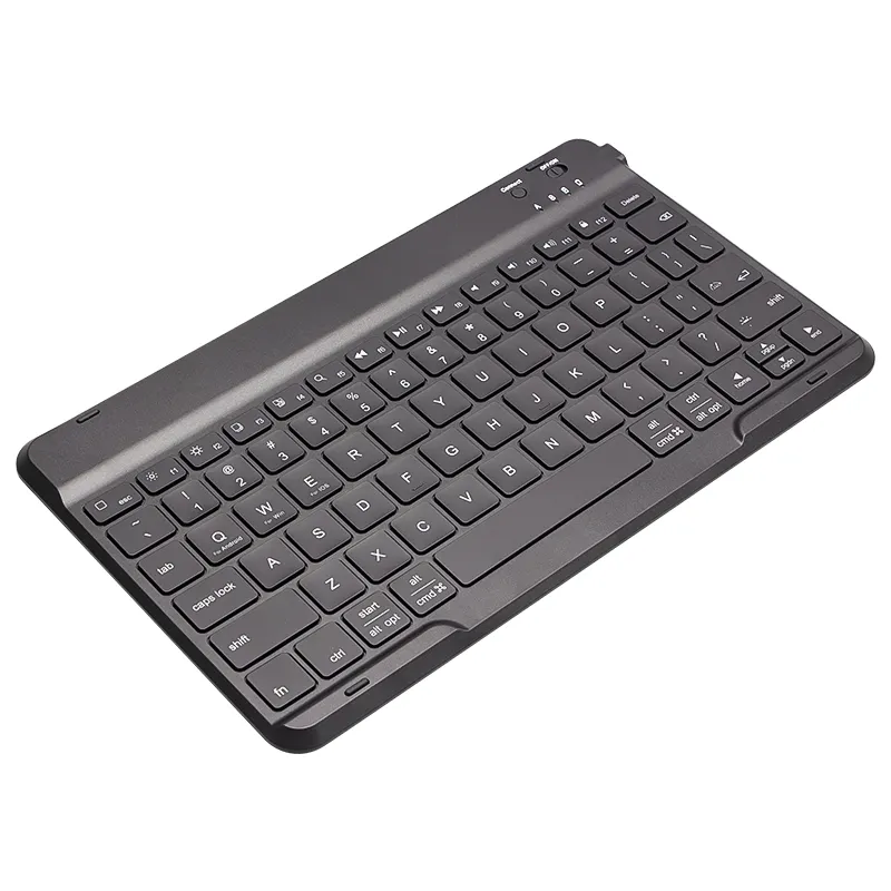 Keyboard tablet Anti gores Bluetooth nirkabel, tablet dengan lampu belakang 10 inci bahasa kustom portabel untuk iPad Samsung Levovo