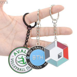QYS Factory Custom Logo Keyring Cartoon Letter Personalised <b>Key</b> <b>Chain</b> Hard Soft Enamel <b>Metal</b> Keychain - Product Image 5