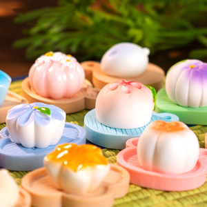 1:12 simulación miniatura comida y fruta resina pastel flor Dim Sum pastel DIY Decoración Accesorios Mini escritorio Knickknacks - Product Image 5