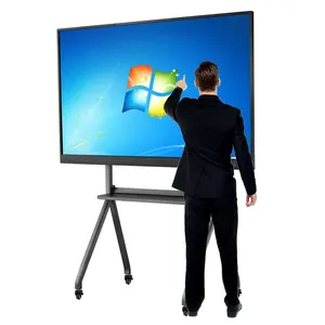 OEM Supported Portable 65Inch Interactive Screen Flat Panel Touch Monitor Smart Whiteboard Interactive Boards