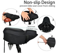 Housse de selle de vélo ronde en silicone imperméable pour vélos de route et vélos d'exercice