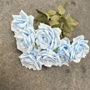 9 Têtes <span class=keywords><strong>Rose</strong></span> Fleurs Artificielles <span class=keywords><strong>Rose</strong></span> Plante Décorative <span class=keywords><strong>Fausse</strong></span> <span class=keywords><strong>Rose</strong></span> pour Décoration de Mariage - Product Image 4