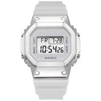 SKMEI Großhandel Damen Digitaluhr Original TPU-Armband Wasserdicht Digitale Anzeige Einfache Casual Armbanduhr Relogio Masculino