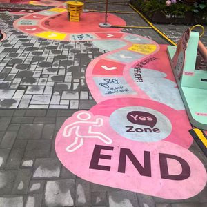 Autocollant directionnel de sol en aluminium pour attraction touristique extérieure pour parcs, stations et zones pittoresques - Product Image 4