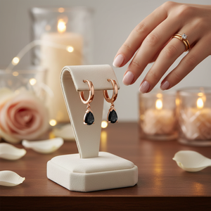 Azuris 925 Sterling <b>Silver</b> Fine <b>Stud</b> <b>Earrings</b> Mini Drop Zircon Rose Gold Wedding Gift Party Engagement Anniversary - Product Image 3