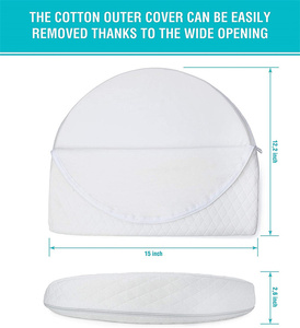 Almohada para moisés de bebé, suave y transpirable, para soporte de sueño de recién nacidos - Product Image 2