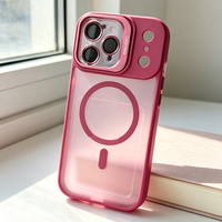 Coques givrées mates pour iPhone 18 Pro Max avec support d'objectif et protection magnétique pour iPhone 15/16/17 Pro Max