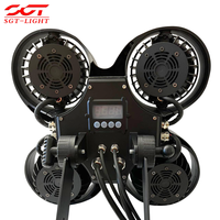 Projecteur LED IP65 étanche à 4 yeux pour public, 4x100W, blanc chaud et blanc froid, DMX512, angle de faisceau 30°, éclairage de scène en aluminium
