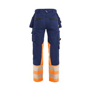Blaklader-703011498953D20ของผู้หญิงกางเกง Hi-Vis สีน้ำเงิน/สีส้ม-EAN 7330509958315ชุดทำงาน HI-VIS - Product Image 2
