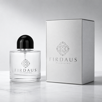 Flacon de parfum minimaliste de luxe Firdaus, conteneur de parfum en verre personnalisé avec impression de logo
