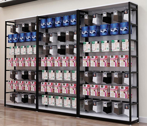 Tùy Chỉnh Gỗ Và Kim Loại Vớ Cửa Hàng Hiển Thị Đứng Nhiệm Vụ Ánh Sáng Điện Thoại Trường Hợp Hiển Thị Thiết Kế Giá Cho Điện Thoại Di Động Cửa Hàng - Product Image 3