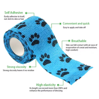 Bande de contention adhésive en acrylique personnalisée pour poignet, cheville, football, élastique, respirante, de qualité médicale, pour le sport