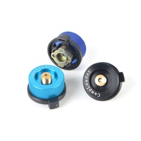 Adaptateur de réchaud de camping extérieur 1 pièce, convertisseur de cartouche de gaz butane à valve Lindal propane, connecteur de réservoir plat, accessoire de réchaud