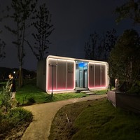 Unité de toilettes mobiles intelligentes modulaires Apple Cabin pour événements, système solaire entièrement configuré, maison conteneur en acier écologique