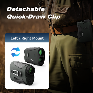 Télémètre laser de chasse 2000Yd, réflecteur, grossissement 7X, objectif 24mm, étanche IP66 - Product Image 5