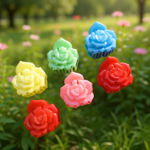 Pinzas para el cabello Zi Rose de 8 cm con forma de flor colorida para mujeres y niñas - Product Image 2