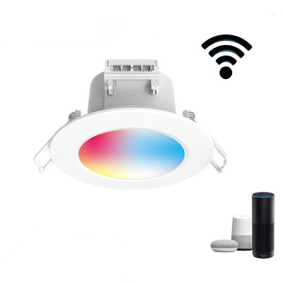 7W 9W 12W LED Smart Graffiti Downlight RGBCW Colorful Dimming Toning Ceiling Embedded Spotlight RGB Dimmable Downlight