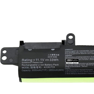 Batería de Repuesto para Portátil A31N1719 48Wh, Venta al Por Mayor para ASUS VivoBook 15 K570UD CE RoHS, Celdas Nuevas 0 Ciclos - Product Image 3