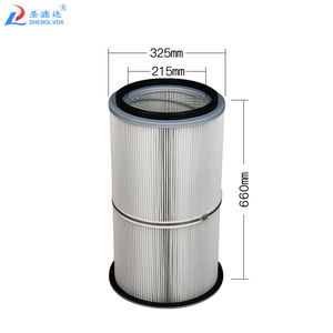 고효율 폴리에스터 주름형 펄스 제트 백 PTFE 멤브레인 에어 카트리지 샌드 더스트 필터 - Product Image 4