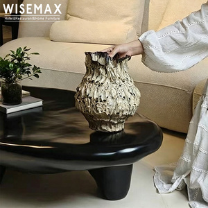 WISEMAX FURNITURE Vaso in Ceramica Vintage Texturizzato, Vaso Scultoreo Rustico per Fiori, per Soggiorno, Camera <span class=keywords><strong>da</strong></span> Letto, Arredamento Casa - Product Image 4