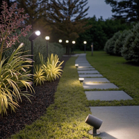 Projecteur LED IP65 RGB DMX à économie d'énergie 9W/12W/27W Spots de jardin avec corps en verre et aluminium pour application paysagère