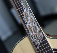Factory OEM Custom 41 Inch JF Solid Spruce solid Mahogany Acoustic Guitar, Solid Spruce Top Shell inlay Folk String Instrument