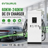 Station de recharge commerciale pour véhicules électriques à montage au sol 60 kW 120 kW 160 kW 240 kW CCS GBT Chademo DC rapide double pistolet CE OCPP