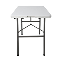 Table utilitaire pliante moderne portable pour l'extérieur, durable, légère, hauteur réglable, installation facile, pliable, coussin imperméable